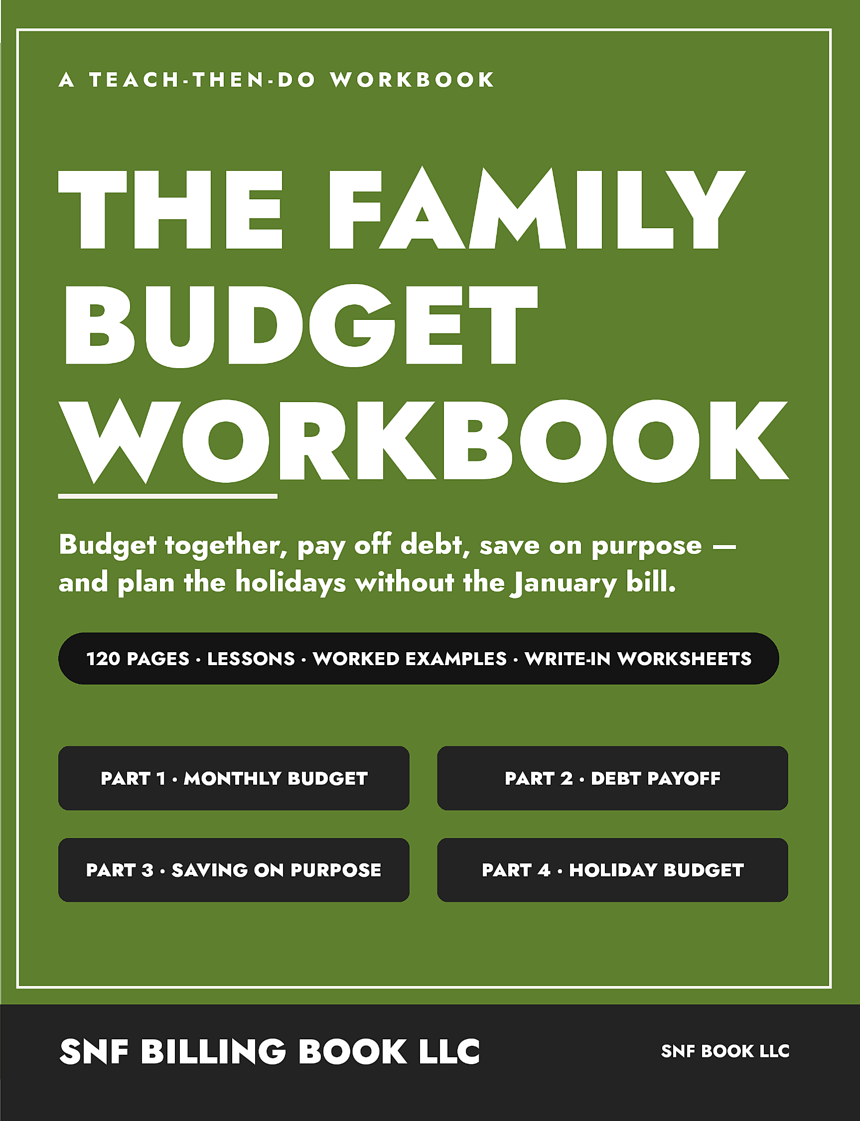 The Family Budget Workbook front cover